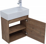 Тумба под раковину Aquanet Nova Lite 50 дуб рустикальный (1 дверца) 00298855