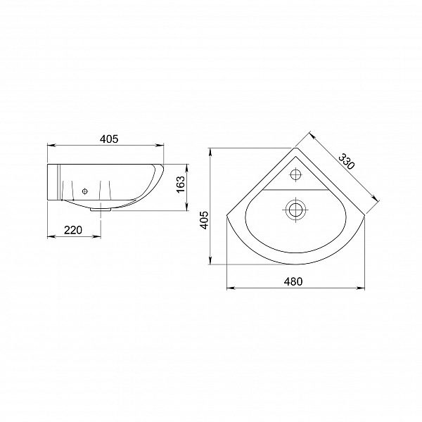 Раковина Santeri Радиан белый 131309S0010B0