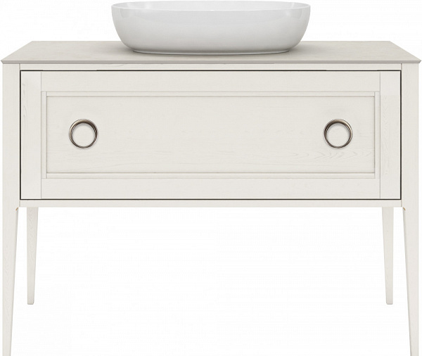 Тумба Kerama Marazzi PLAZA Classic Neo напольная с ящиками 120, белая матовая