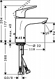 Смеситель для раковины Hansgrohe Focus E2 31517000