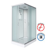 Душ.каб. NG-43085-14Q (1000х800х2150) низкий поддон(13см) стекло МАТОВОЕ 3 места