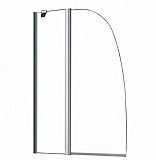 Шторка для ванны Azario BOSTON 100*140 хром, прозрачное стекло 6 мм (AZ-142)