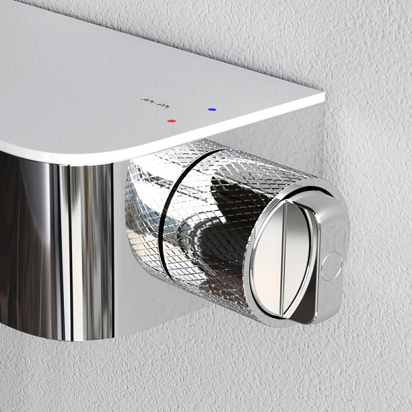 F078F700 Func, душ.система: см-ль-полка д/ванны/душа, душ.штанга, верхн. душ квадр., ручн.душ, хром