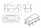 Акриловая ванна Roca Line 160х70 ZRU9302985