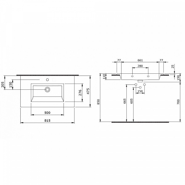 Раковина Bocchi Milano 1113-001-0126 белая