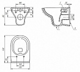 Унитаз с инсталляцией Cersanit City Clean On S-SET-CITYC/LPRO/S-DL/In-Wg-w