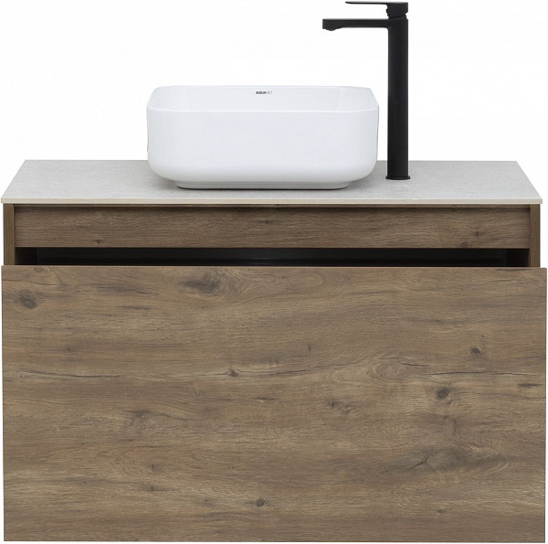 Тумба под раковину Aquanet Nova Lite 90 дуб рустикальный (1 ящик) 00249517