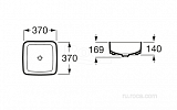 Раковина Roca Inspira Square 37x37 327532000