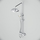 F0790520 Gem душ.система, набор: смеситель д/ванны/душа с термостатом, верхн. душ d 220 мм, ручн.душ