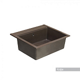 Мойка для кухни Aquaton Делия 60 прямоугольная кофе 1A715232LD280