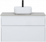 Тумба под раковину Aquanet Nova Lite 100 белый (2 ящика) 00242581