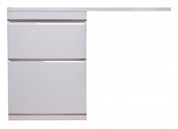 Тумба напольная Style line Даймонд 120  Люкс белая, под раковину, PLUS