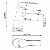 Смеситель для раковины Wasserkraft Rhin 4403