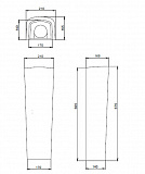 Пьедестал для раковины Santeri Орион белый 1.3600.8.S00.00B.0