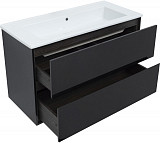 Тумба под раковину Aquanet Милан 105 черный глянец 00316690