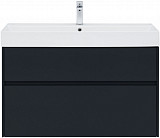 Тумба под раковину Aquanet Бруклин 100 антрацит матовый 00310139