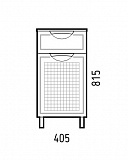 Комод Corozo "Монро 40 Z1",  корзина