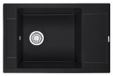 Мойка кухонная Granula прямоугольная кварц 7806, ЧЁРНЫЙ