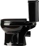Унитаз-компакт Оскольская керамика Ирида Стандарт, с горизонтальным выпуском, черный