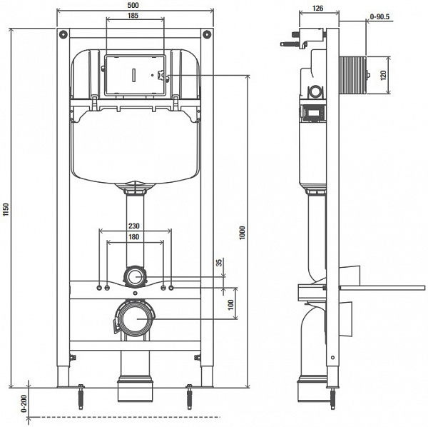 Комплект унитаз с инсталляцией Jacob Delafon Rodin+ E21748RU-00