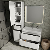 Тумба подвесная Style line Атлантика 80, Люкс антискрейч, под раковину, PLUS
