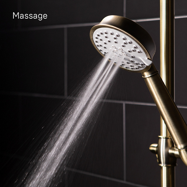 Смеситель для ванны с верхним душем, Oldie, IDDIS, OLDBR3Fi06