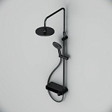 F0785A622 X-Joy, душ.система: см-ль-полка д/душа, душ.штанга, верхн. душ 220мм, ручн душ, черн.
