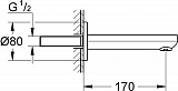 Излив для ванны Grohe Eurosmart Cosmopolitan 13261000