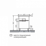 Тумба под раковину Лондон 60 напольная Санта 224005л