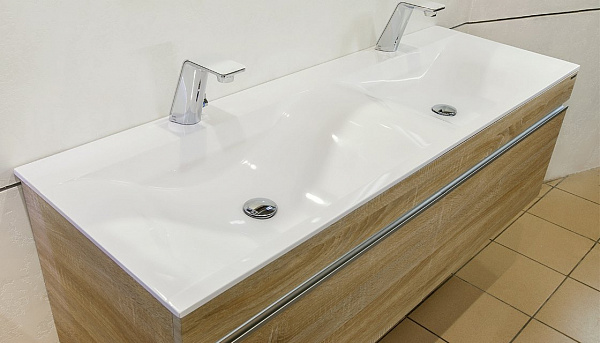 Раковина на тумбу Velvex Pulsus 140 см rkPUL.140-81