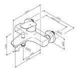 F71A10000 Spirit V2.1 смеситель д/ванны/душа, хром, шт