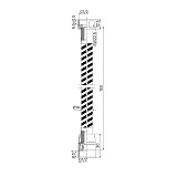 Шланг для душа, серебряный, силиконовый, 1,5м, Optima Home, IDDIS, OPH15SLi19