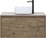 Тумба под раковину Aquanet Nova Lite 100 дуб рустикальный (1 ящик) 00249520