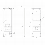 Унитаз с инсталляцией Cersanit Delfi S-SET-DEL/Vec/S-DL/Ac-Cg-w инсталляция Vector, унитаз Delfi, кнопка Actis