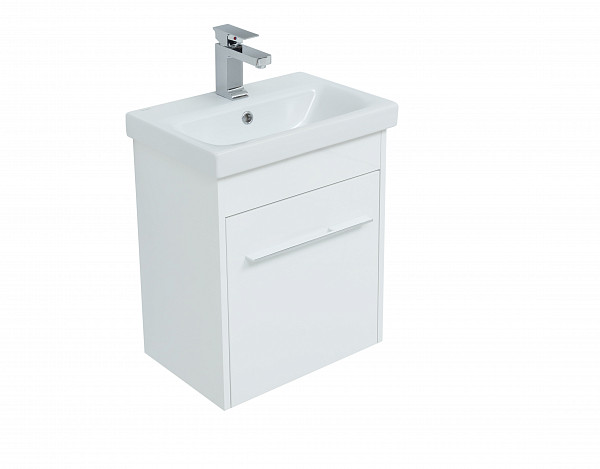 Тумба под раковину Aquanet Августа 50 (Moduo Slim) белый (ручки хром) 00274015