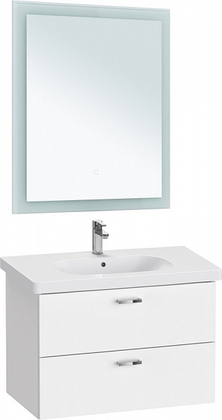 Комплект мебели Duravit тумба XBase + раковина D-Code 80 см