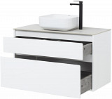 Тумба под раковину Aquanet Nova Lite 100 белый (2 ящика) 00242581