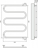 Полотенцесушитель электрический Terminus Ш-образный 600х800