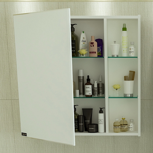 Зеркальный шкаф Дублин 75 универсальный Санта 123006