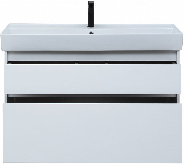 Тумба под раковину Aquanet Nova Lite 100 белый (2 ящика) 00242581