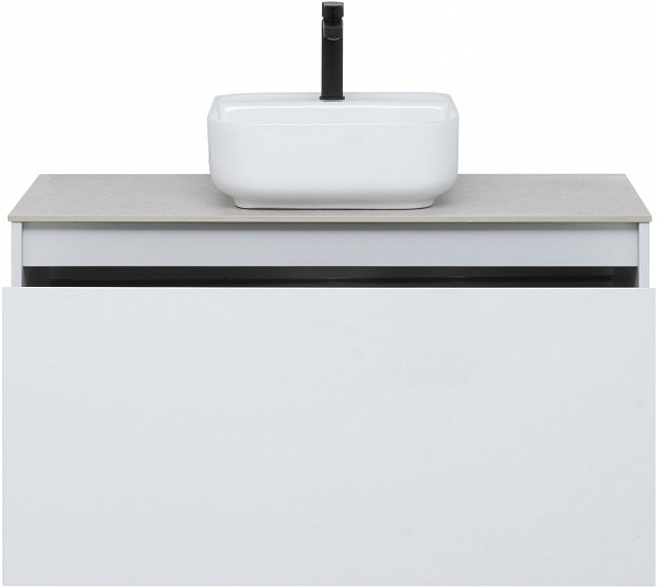 Тумба под раковину Aquanet Nova Lite 100 белый (1 ящик) 00242580