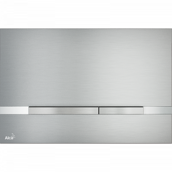 Клавиша смыва AlcaPlast FLAT ALUNOX STRIPE металл–матовый