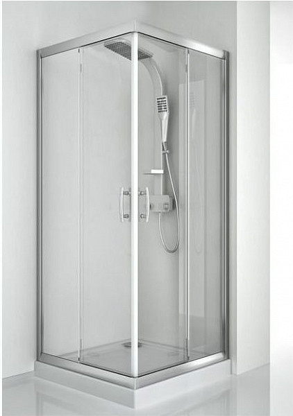 Душевой уголок Aquanet Alfa Cube NAA1142 100x100, прозрачное стекло NAA1142