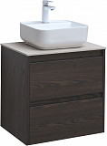 Тумба под раковину Aquanet Nova Lite 60 дуб черный (2 ящика) 00287894