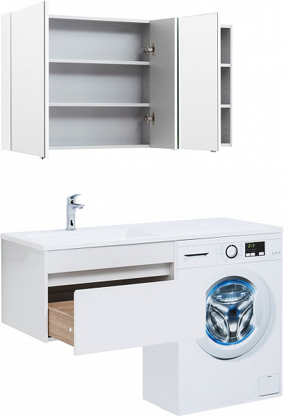 Тумба под раковину Aquanet Токио 68 белый (подвесная, 1 ящик) 00236917