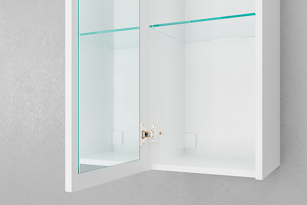 Пенал подвесной Unit 120, зеркало внутр., белый лед PpUNI.120.ZV-223