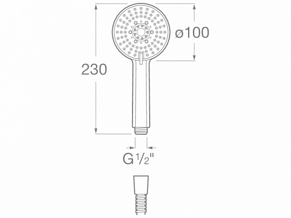 Душевая лейка Roca Stella 100/3F 5B1B03C07