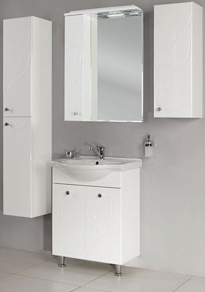 Зеркало-шкаф Акватон Лиана 65x85 1A166202LL01L левый с подсветкой