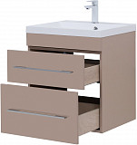 Тумба под раковину Aquanet Верона 60 капучино (2 ящика) 00304536
