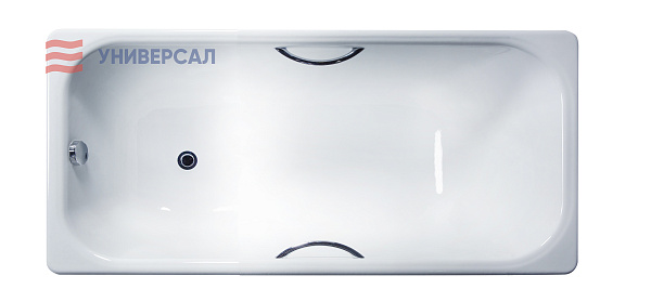 Чугунная ванна Ностальжи 150X70 с отверстиями под ручки, Универсал